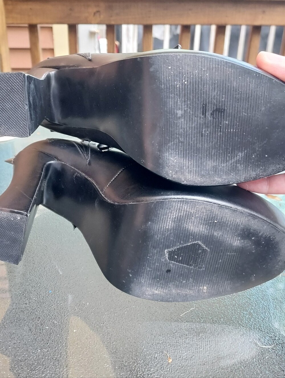 Bat Platform Shoes In Vegan Leather 9M! - Picture 7 of 9